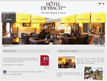 Tablet Screenshot of hotel-deybach.com